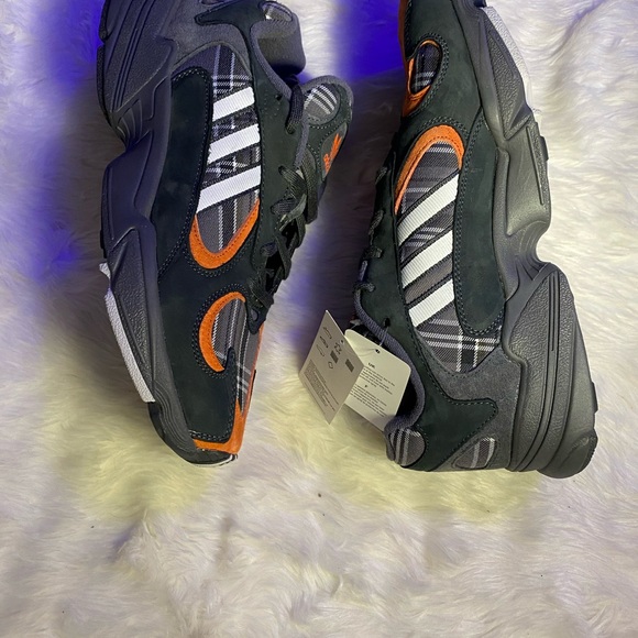 🆕 - Adidas - Yung 1 - Orange Plaid - Many Sizes - Picture 3 of 8